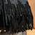 Black beaded silk tassel handbag