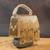 Gold beaded silk tassel handbag
