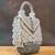 Ivory handcrafted crystal silk bag
