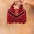 Ruby red handcrafted crystal bag