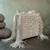Silver weave fringe silk handbag