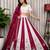 White Embroidery and sequins Roman silk blend Lahenga choli Set 