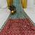 Dark Green Color Floral Printed Pallu With Sequince & Mirror Work & Thread Embroidered Lace Border Silk Blend Saree