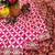 Rani Pink Color Floral Printed Pallu With Sequince & Mirror Work & Thread Embroidered Lace Border Silk Blend Saree