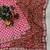Rani Pink Color Floral Printed Pallu With Sequince & Mirror Work & Thread Embroidered Lace Border Silk Blend Saree