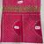 Rani Pink Color Floral Printed Pallu With Sequince & Mirror Work & Thread Embroidered Lace Border Silk Blend Saree
