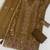 Coffee rangoli crush embroidered suit set with dupatta