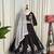 Black Embroidery sequin and foil mirar Roman Silk_blend Lahenga Choli set