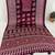 maroon color mirror work border with handcrafted red tassels (latkan) and ajarakh print gajji silk blend saree