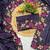 purple color multi color thread work on border with cutwork silk blend saree