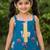 Girls Sleeveless Cotton Kurta & Churidar Salwar Set