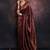 Dark maroon silk blend woven saree with banarasi silk