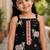 Girls Sleeveless Cotton Kurta & Churidar Salwar Set