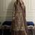 brown georgette readymade suit with embroidery & sequence work