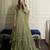 green georgette readymade suit with embroidery & sequence work