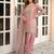 pink silk blend  readymade suit with embroidery & sequence work