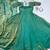 Pista green silk Blend party wear anarkali gown with zari embroidery