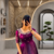 Wine silk Blend  party wear anarkali gown with zari embroidery