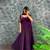 Wine silk Blend  party wear anarkali gown with zari embroidery