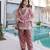 peach silk blend  readymade suit with real mirror & sequence work
