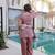 peach silk blend  readymade suit with real mirror & sequence work