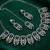 blue rhodium-plated agate stone necklace set with earrings & maang tikka