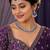 purple rhodium-plated agate stone necklace set with earrings & maang tikka
