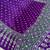 Purple Colour Mirror Work Border And Red Pallu With Red Tassels (Latkan) With Ajarakh Print Gajji Silk Saree