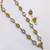 yellow mehndi-plated agate stone necklace set with earrings & kundan