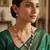 ruby mehndi-plated agate stone necklace set with earrings & kundan