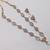 pink mehndi-plated agate stone necklace set with earrings & kundan