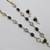 black mehndi-plated agate stone necklace set with earrings & kundan