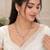 white mehndi-plated agate stone necklace set with earrings & kundan
