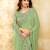 Trendmalls Chiffon Embroidery Sequence work Saree with Unstitched Blouse Piece