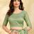 Trendmalls Chiffon Embroidery Sequence work Saree with Unstitched Blouse Piece