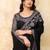 Chiffon Sequin Embroidery Work Saree with Unstitched Blouse Piece
