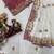 White Color Beautiful Aplic work with sequins and thread Embroidery Work Silk blend saree