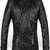 Men's black lambskin leather jacket 2 envelope pocket & button detail