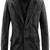 Men's black lambskin leather coat 2 envelope pocket & button  quilted collar detail