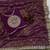 Wine Color Sequance and cording Embroidery Work Twill saree