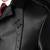 Men's black lambskin leather  coat flap pockets &  chest pocket waist belt detail