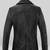 Men's  brown lambskin leather coat 2 pocket &  button  detail