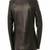 Men's dark brown lambskin leather jacket 2 flap pocket  & button detail