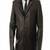 Men's dark brown lambskin leather jacket 2 flap pocket  & button detail