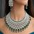 emerald green bridal jewellery set choker dangle earrings maang tikka