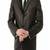Men's dark brown lambskin leather jacket 2 flap pocket  & button detail
