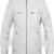 Men's white lambskin leather jacket muiltiple zipper & café racer collar  detail