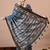 blue zari woven stripes printed cotton silk,silk blend saree with unstitched blouse piece