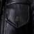 Men's shine  black lambskin leather coat 2 envelope zipper pocket & snap button detail