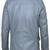 Men's blue lambskin leather coat blazer 2 envelope pocket &   button detail